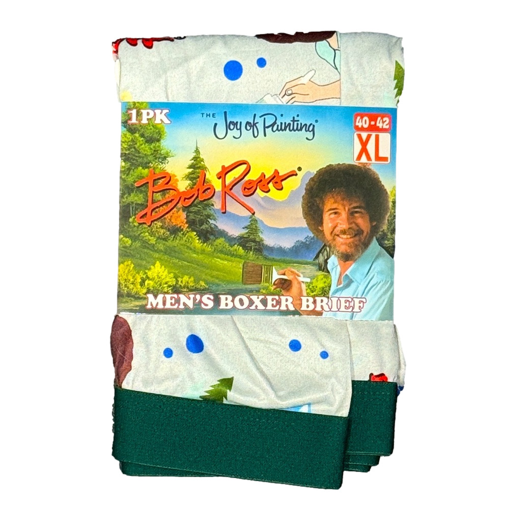 Mens Bob Ross Licensed Boxer Briefs - Size Extra Large XL - NWT
